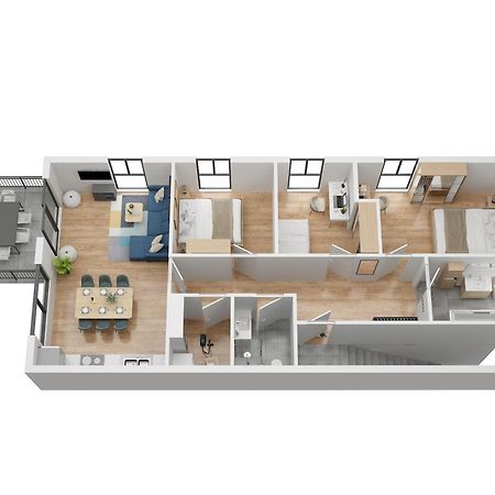 Moderne & Familienfreundliche Ferienwohnung Am Goitzschesee Pouch Exteriör bild